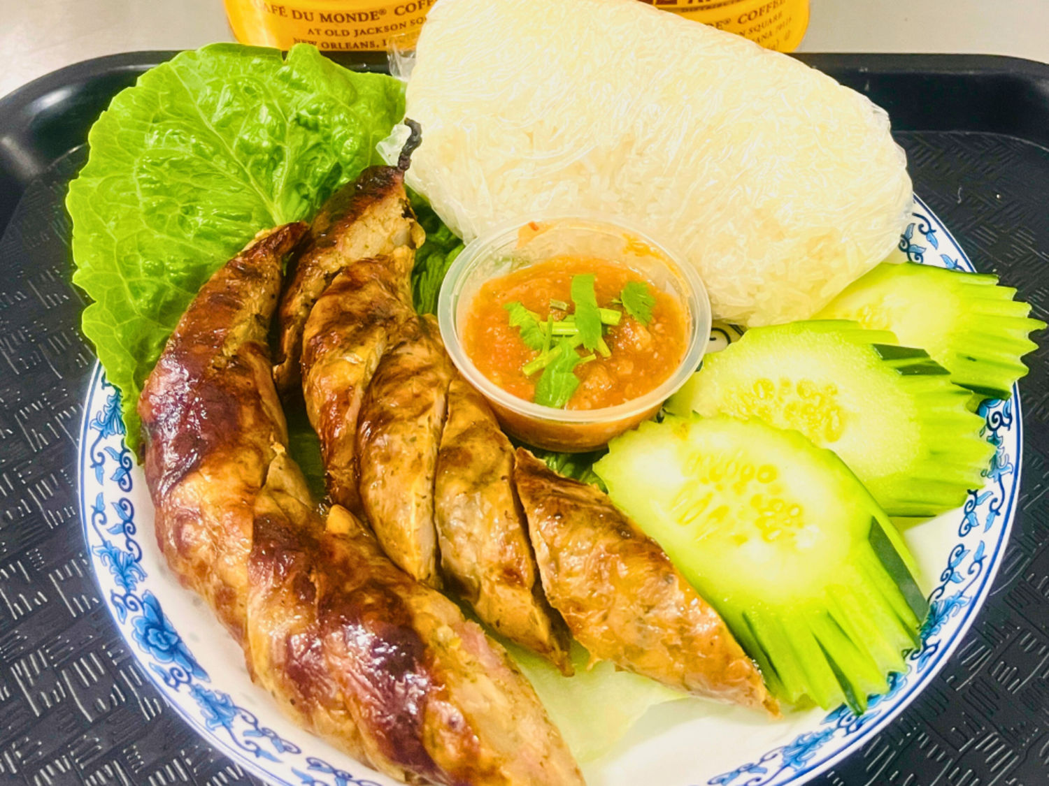 Lao Pork Sausage w/ Sticky Rice & Lao Tomato Sauce